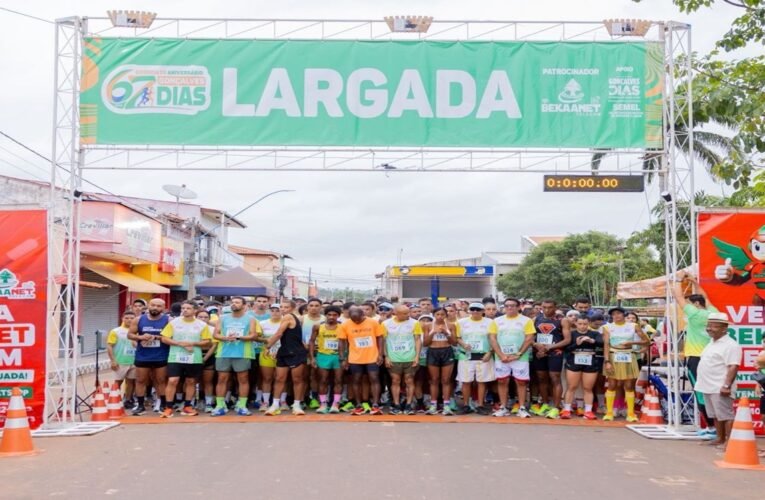 Prefeita Suane Dias realiza corrida em comemoração ao aniversário de Gonçalves Dias