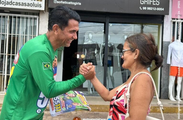 Wellington do Curso percorre bairros de São Luís e reforça compromisso de estar onde o povo está