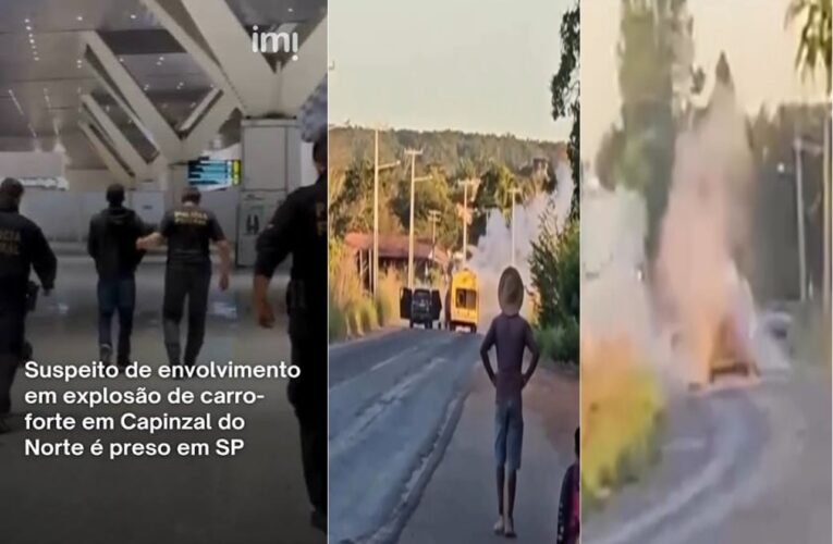 Suspeito de envolvimento em explosão de carro-forte em Capinzal do Norte é preso em SP