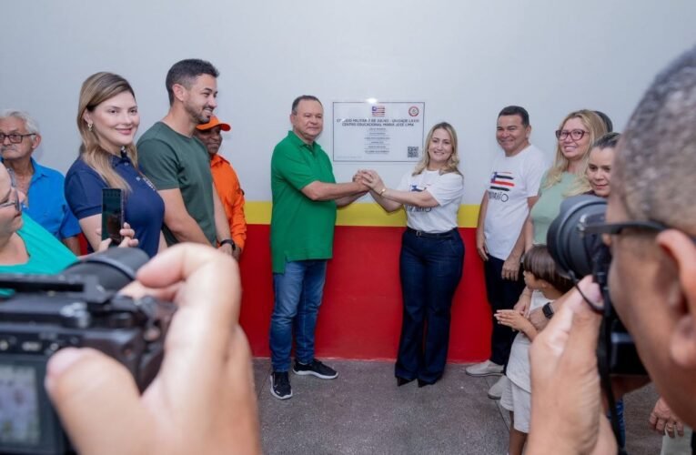 A prefeita Suane Dias entrega à população gonçalvina a escola militar de Gonçalves Dias