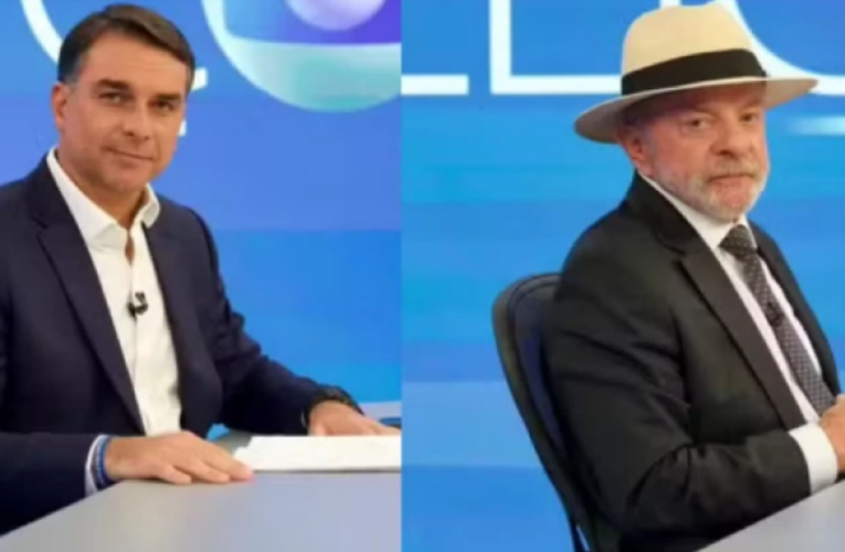 Flávio Bolsonaro e Lula se enfrentam hoje no Debate da Globo; veja horário