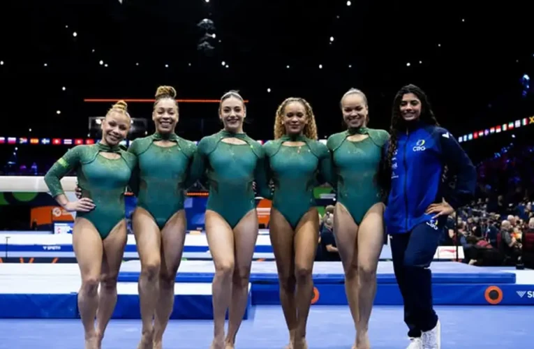 Brasil fica em 5º lugar na final por equipes do Mundial de Ginástica